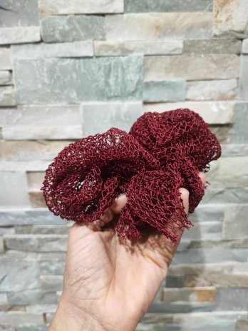 éponge de douche bordeaux