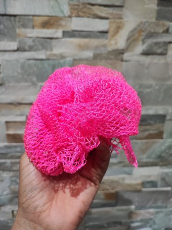 Filet de douche rose