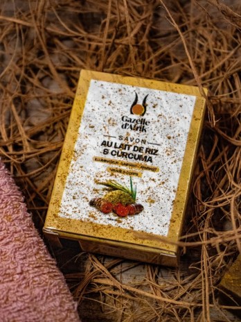 savon au lait de riz et curcuma